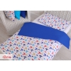 Bäddset / Sängkläder 2pcs 140x200 Junior - planes marinblå