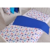 Bäddset / Sängkläder 2pcs 140x200 Junior - planes marinblå