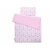 Bäddset / Sängkläder 2pcs 140x200 Junior - Stjärnor gray - rosa /rosa