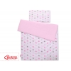 Bäddset / Sängkläder 2pcs 140x200 Junior - Stjärnor gray - rosa /rosa