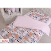Bäddset / Sängkläder 2pcs 100x135 Mini - gray-pink cats
