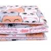 Bäddset / Sängkläder 2pcs 100x135 Mini - gray-pink cats