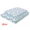 Bäddset / Sängkläder 2pcs 100x135 Mini -hedgehogs mynta