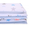 Bäddset / Sängkläder 2pcs 100x135 Mini - Stjärnor grå-blå