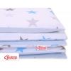 Bäddset / Sängkläder 2pcs 100x135 Mini - Stjärnor grå-blå