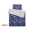 Bäddset / Sängkläder 2pcs 100x135 Mini - Swans marinblå