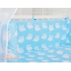 Bäddset / Sängkläder 6 stycken for bedside cot FABIO- Basic blå ugglor