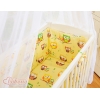 Bäddset / Sängkläder 6 stycken for bedside cot FABIO- Basic cream ugglor