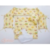 Bäddset / Sängkläder 6 stycken for bedside cot FABIO- Basic cream ugglor