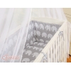 Bäddset / Sängkläder 6 stycken for bedside cot FABIO- Basic rosa Elefanter