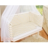 Bäddset / Sängkläder 6 stycken for bedside cot FABIO- Basic zigzag beige