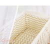 Bäddset / Sängkläder 6 stycken for bedside cot FABIO- Basic zigzag beige