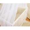 Bäddset / Sängkläder 6 stycken for bedside cot FABIO- Basic zigzag beige