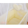 Bäddset / Sängkläder 6 stycken for bedside cot FABIO- hjärtan cream