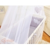 Bäddset / Sängkläder 6 stycken for bedside cot FABIO- hjärtan grå