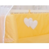 Bäddset / Sängkläder 6 stycken for bedside cot FABIO- hjärtan peach