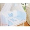 Bäddset / Sängkläder 6 stycken for bedside cot FABIO- Little Prince/Princess blå