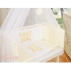 Bäddset / Sängkläder 6 stycken for bedside cot FABIO- Little Prince/Princess cream