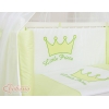 Bäddset / Sängkläder 6 stycken for bedside cot FABIO- Little Prince/Princess grön