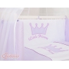 Bäddset / Sängkläder 6 stycken for bedside cot FABIO- Little Prince/Princess lila