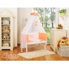 Bäddset / Sängkläder 6 stycken for bedside cot FABIO- Little Prince/Princess peach