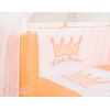 Bäddset / Sängkläder 6 stycken for bedside cot FABIO- Little Prince/Princess peach