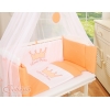 Bäddset / Sängkläder 6 stycken for bedside cot FABIO- Little Prince/Princess peach
