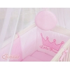 Bäddset / Sängkläder 6 stycken for bedside cot FABIO- Little Prince/Princess rosa