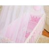Bäddset / Sängkläder 6 stycken for bedside cot FABIO- Little Prince/Princess rosa