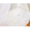 Bäddset / Sängkläder 6 stycken for bedside cot FABIO- Little Prince/Princess vit