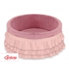 Bollhav med volanger utan bollar, Bollpool - pastel rosa