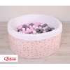 Bollhav minky med 200 bollar, Bollpool - ballerinas rosa