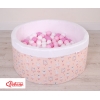 Bollhav minky med 200 bollar, Bollpool - ballerinas rosa