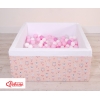 Bollhav minky med 200 bollar, Bollpool - ballerinas rosa