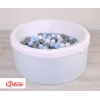 Bollhav minky med 200 bollar, Bollpool - blå