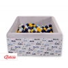 Bollhav minky med 200 bollar, Bollpool - gray kaniner