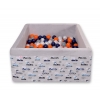 Bollhav minky med 200 bollar, Bollpool - gray kaniner
