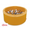 Bollhav minky med 200 bollar, Bollpool - honig gelb