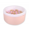 Bollhav minky med 200 bollar, Bollpool - pulverrosa