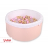 Bollhav minky med 200 bollar, Bollpool - pulverrosa