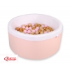 Bollhav minky med 200 bollar, Bollpool - pulverrosa