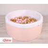 Bollhav minky med 200 bollar, Bollpool - pulverrosa