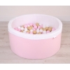 Bollhav minky med 200 bollar, Bollpool - rosa