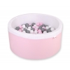 Bollhav minky med 200 bollar, Bollpool - rosa