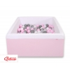 Bollhav minky med 200 bollar, Bollpool - rosa