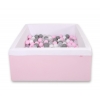 Bollhav minky med 200 bollar, Bollpool - rosa