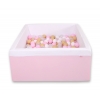 Bollhav minky med 200 bollar, Bollpool - rosa