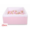 Bollhav minky med 200 bollar, Bollpool - rosa