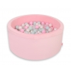Bollhav minky med 200 bollar, Bollpool - rosa