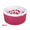 Bollhav minky med 200 bollar, Bollpool- wine red stjärnor